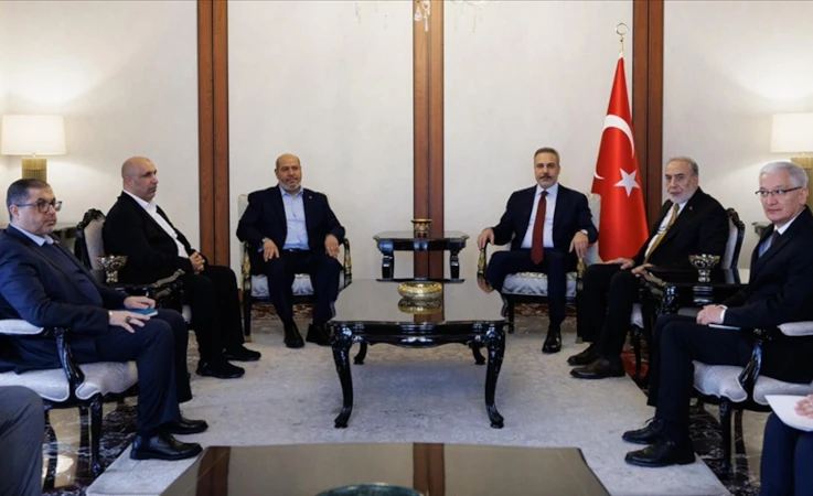 Fidan ve Hamas Gazze Barış Planını Görüştü